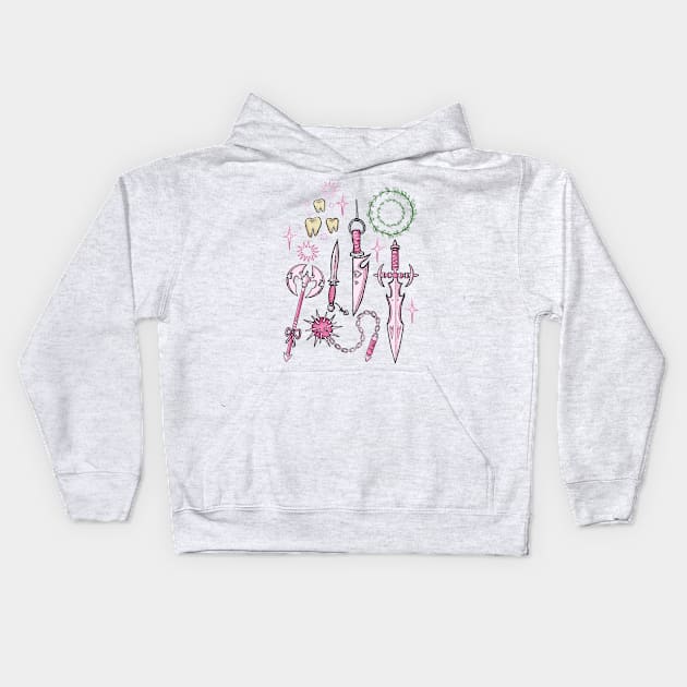 weapons Kids Hoodie by oh!poppet